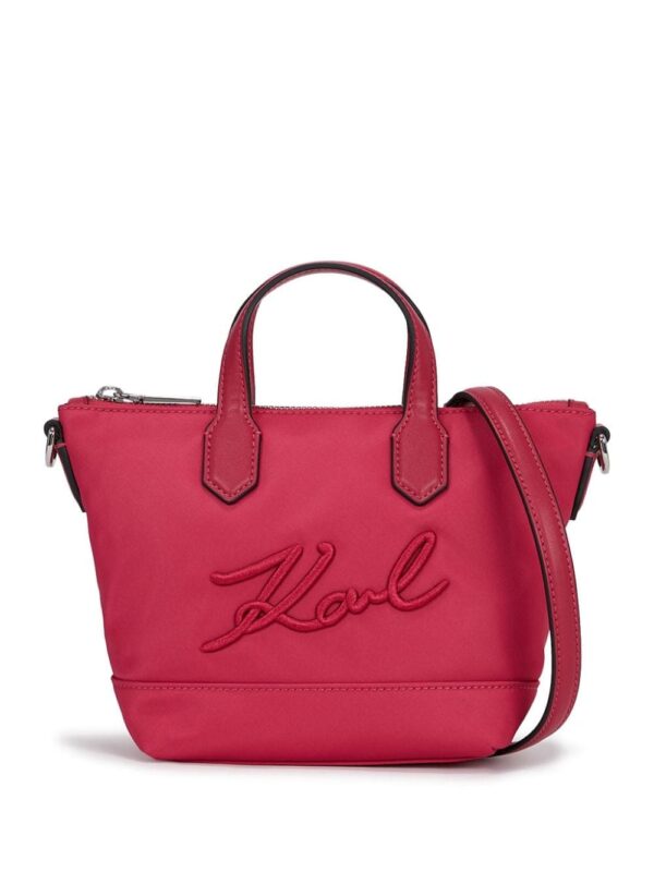 Karl Lagerfeld small K/Signature logo-appliqué tote bag
