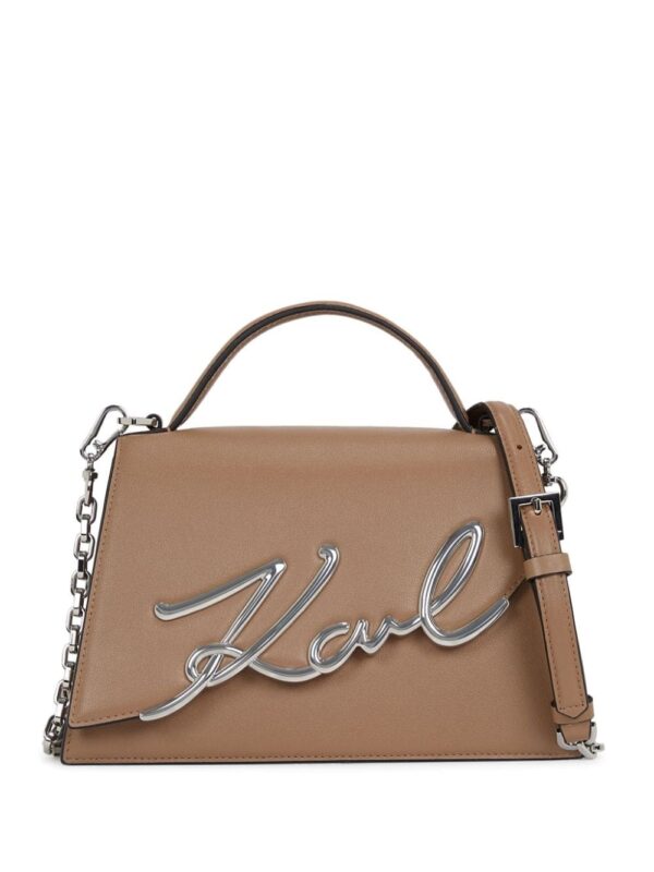 Karl Lagerfeld Signature leather crossbody bag