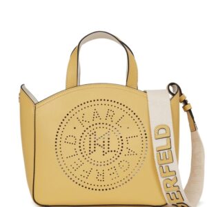 Karl Lagerfeld K/Circle perforated-logo tote bag