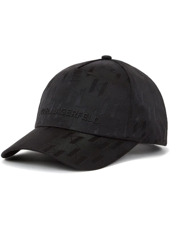 Karl Lagerfeld K/Etch monogram-jacquard baseball cap