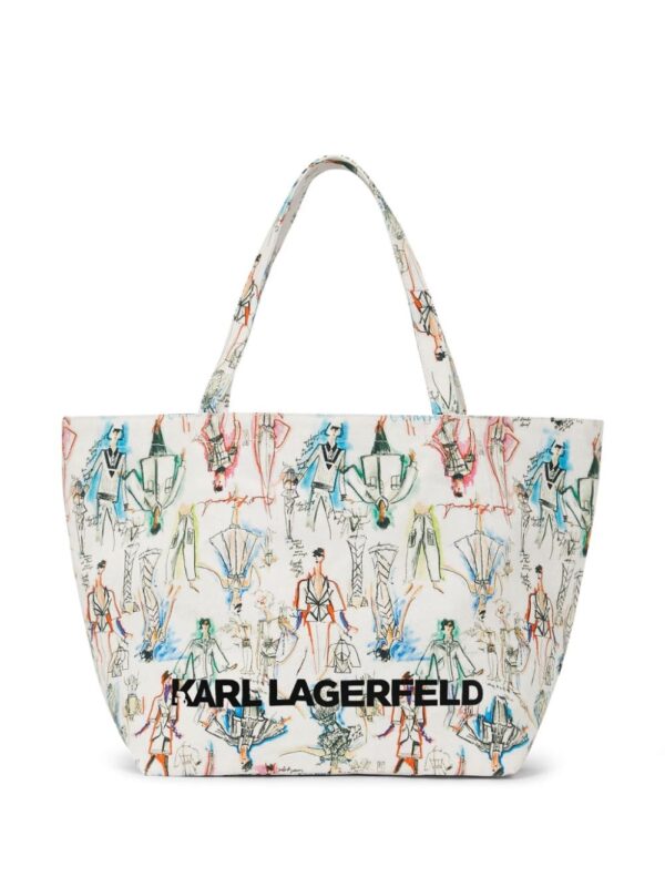 Karl Lagerfeld K/Sketches tote bag - Image 3