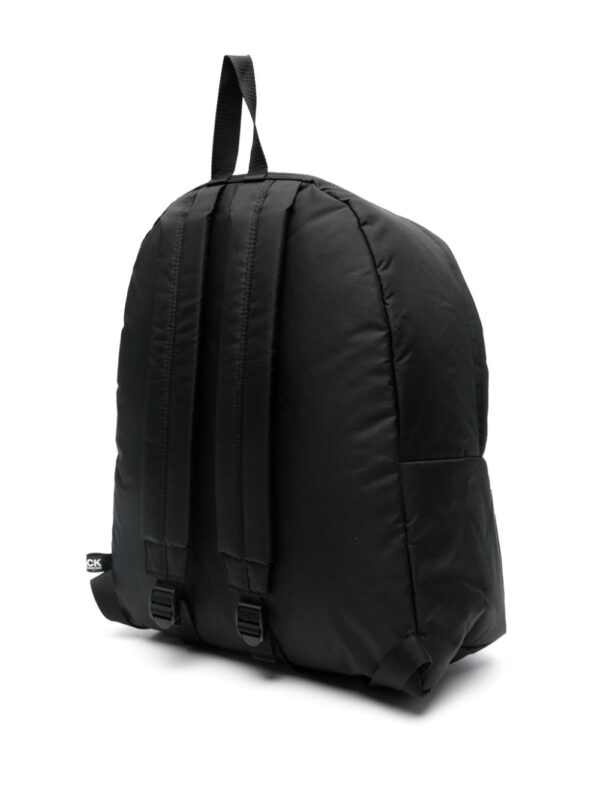 Black Comme Des Garçons logo-tag backpack - Image 2