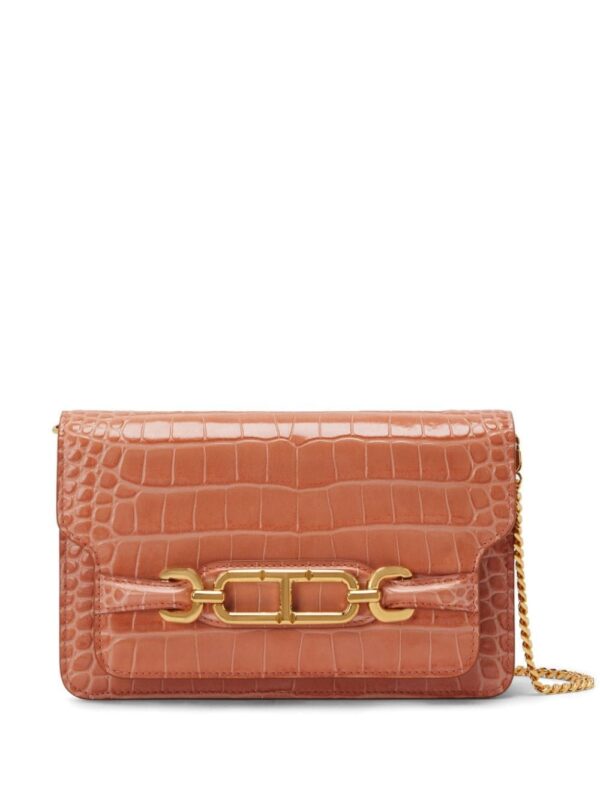 TOM FORD small crocodile-embossed shoulder bag