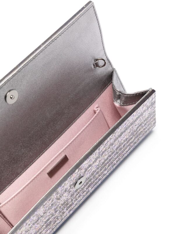Jimmy Choo Sweetie glitter-detailing clutch - Image 5