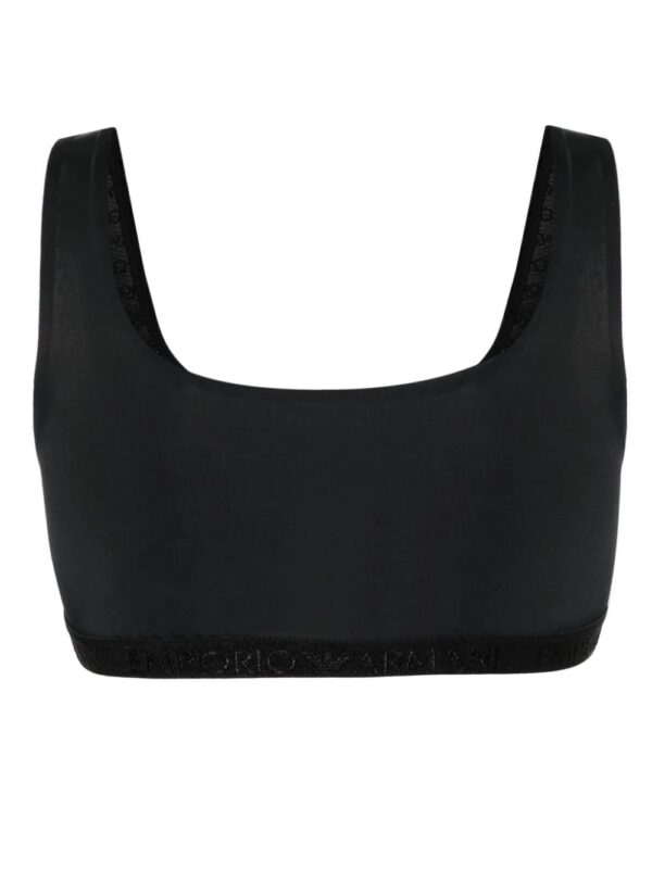 Emporio Armani  logo-jacquard mesh bra - Image 2