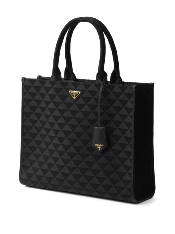 Prada large triangle-logo tote bag - Image 3