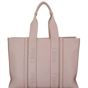 Chloé Woody leather tote bag
