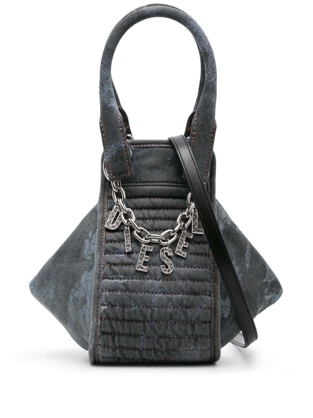 Diesel small D-Vina denim tote bag
