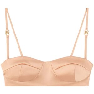 Palm Angels  logo-plaque balconette bra