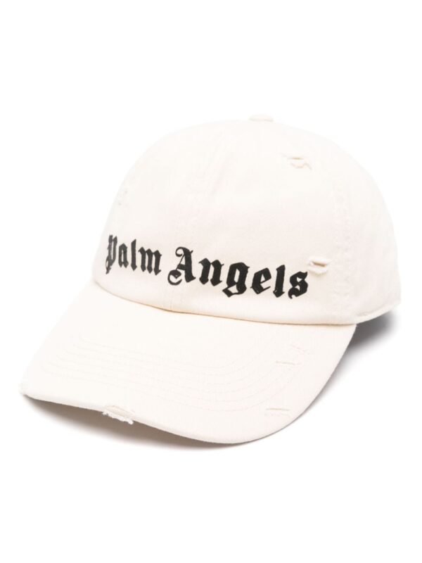 Palm Angels logo-print cotton cap