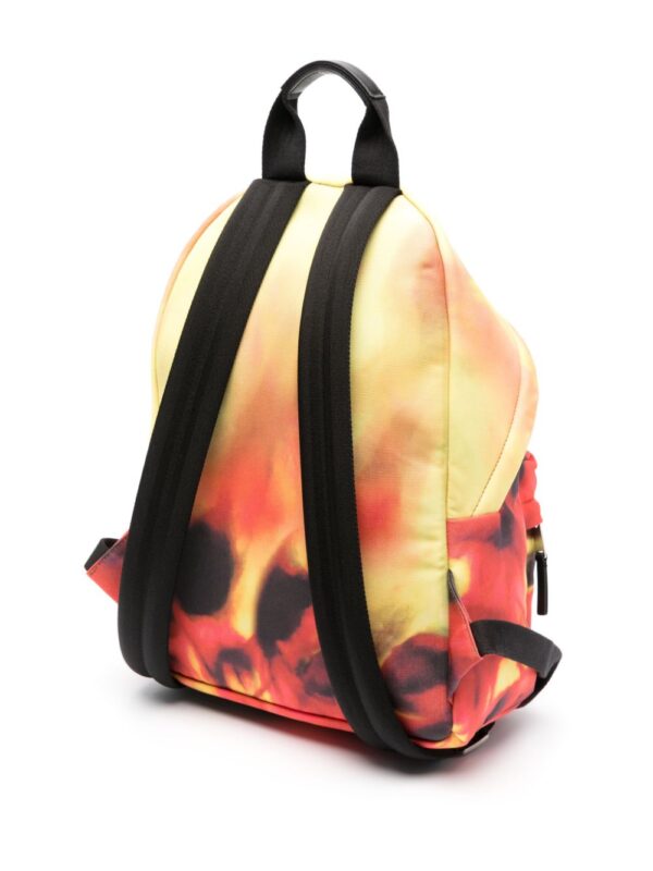 Palm Angels On Fire-print logo-embroidered backpack - Image 3