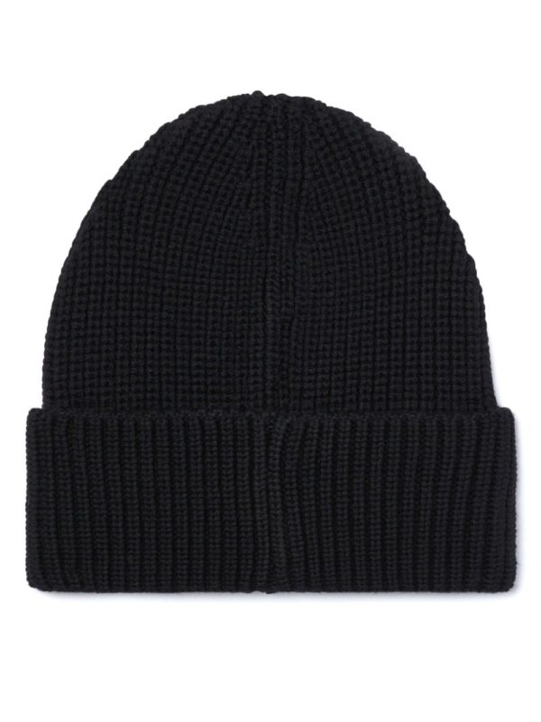 Palm Angels logo-embroidered ribbed beanie - Image 2