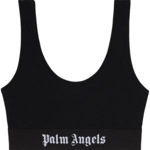 Palm Angels  logo-underband scoop-neck bra