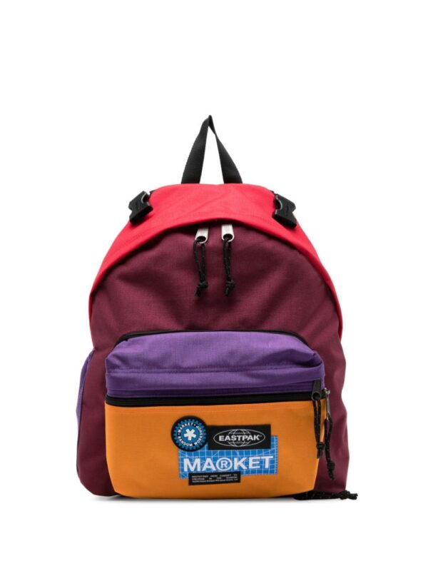 Eastpak logo-patch colour-block backpack