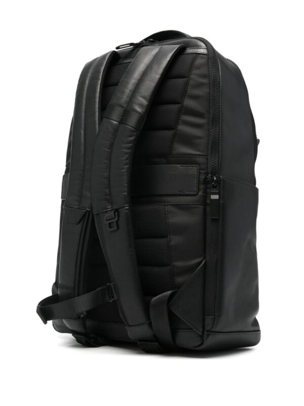 PIQUADRO logo-lettering leather backpack - Image 2