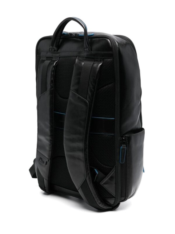 PIQUADRO logo-plaque leather backpack - Image 2