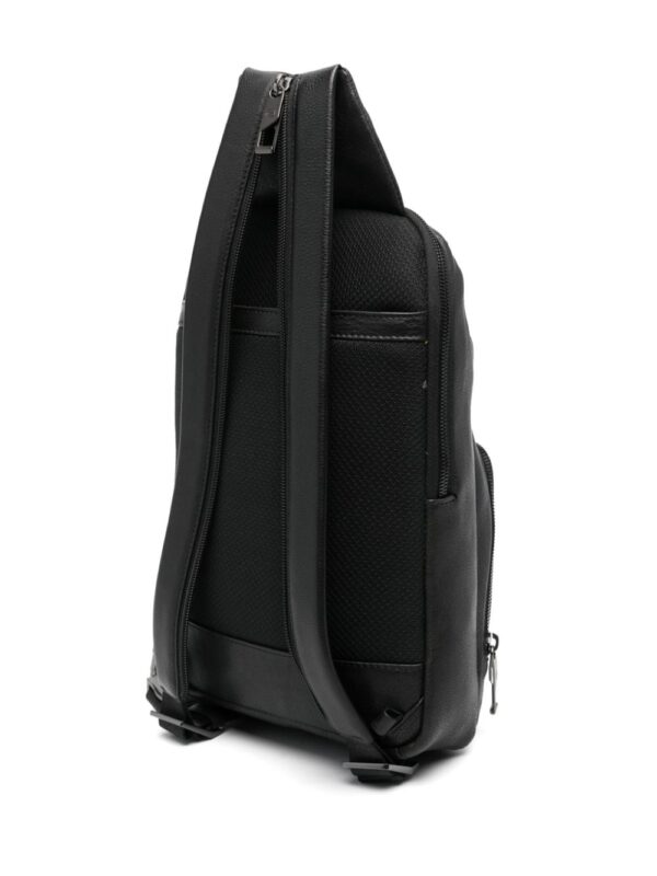 PIQUADRO logo-plaque leather backpack - Image 2