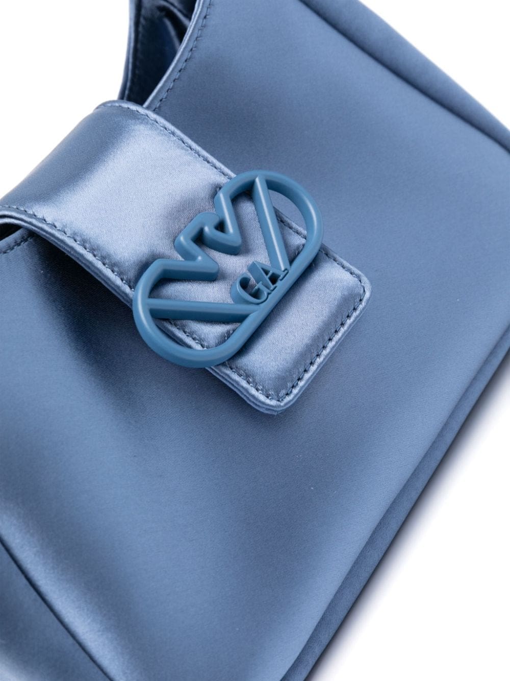 Emporio Armani logo-plaque satin tote bag - Image 4