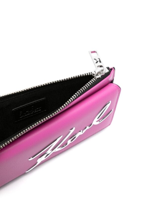 Karl Lagerfeld K/Signature leather crossbody wallet - Image 5
