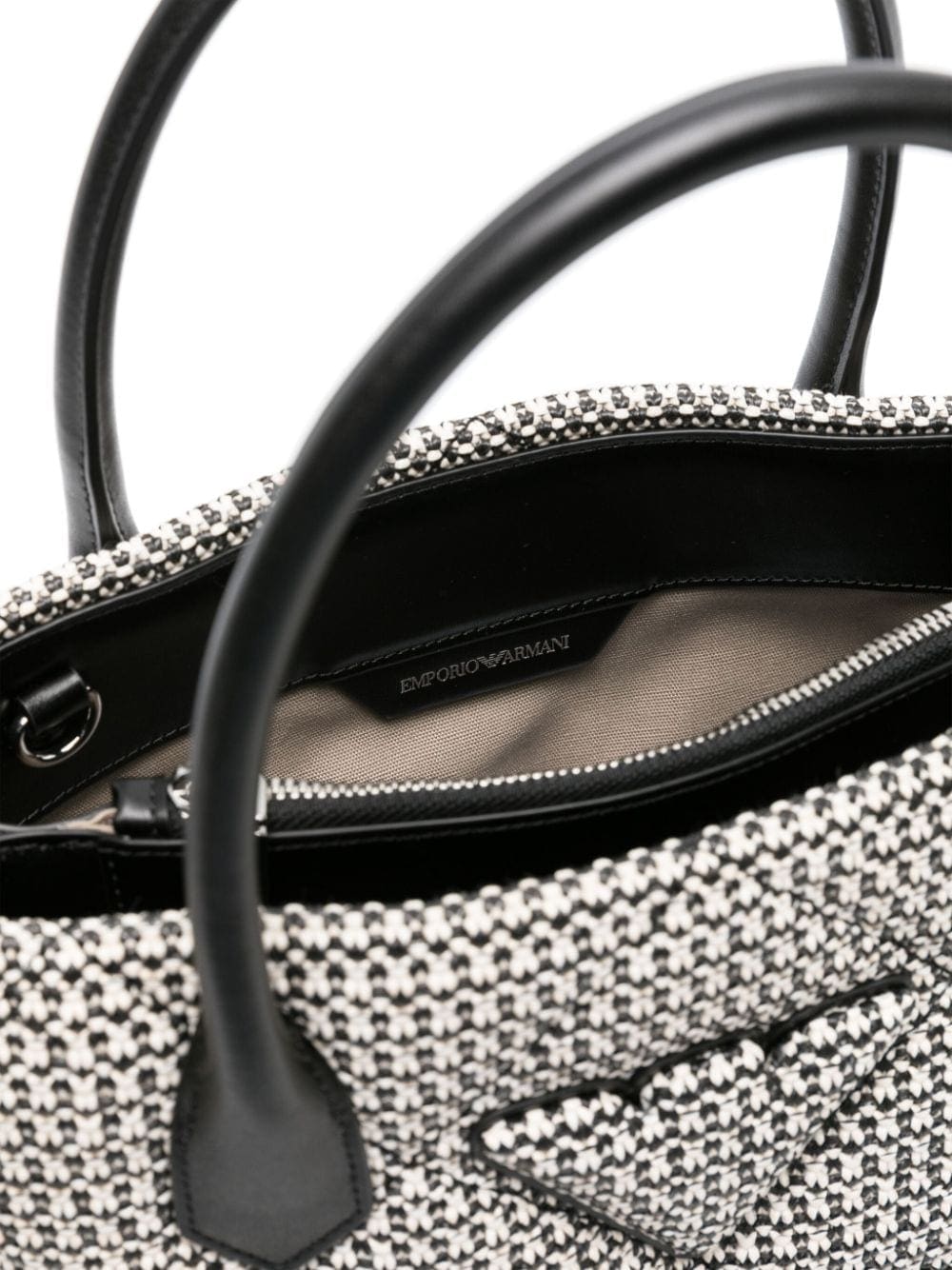 Emporio Armani interwoven quilted tote bag - Image 5