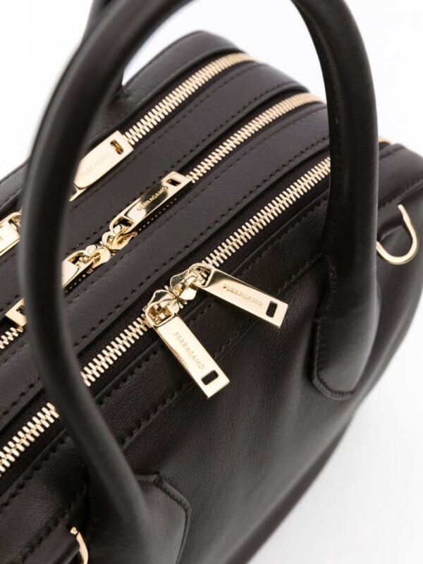 Ferragamo logo-debossed leather tote bag - Image 4