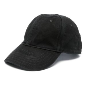 Off-White logo-embroidered denim hat