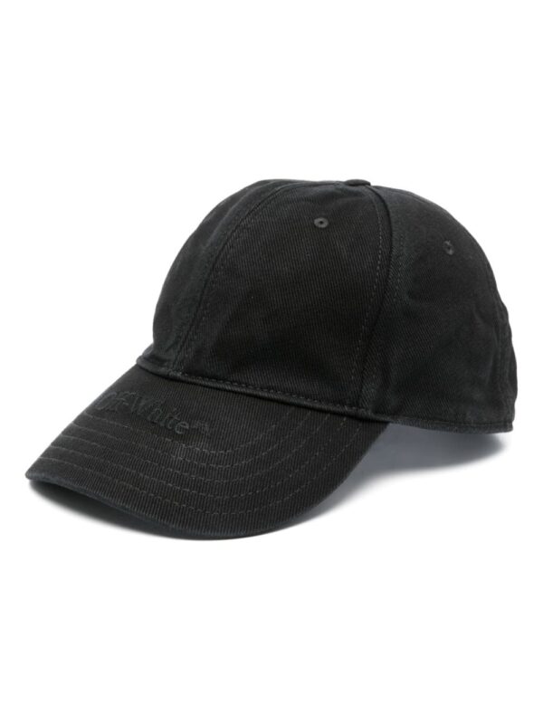 Off-White logo-embroidered denim hat