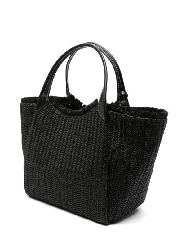 Emporio Armani logo-charm interwoven tote bag - Image 3