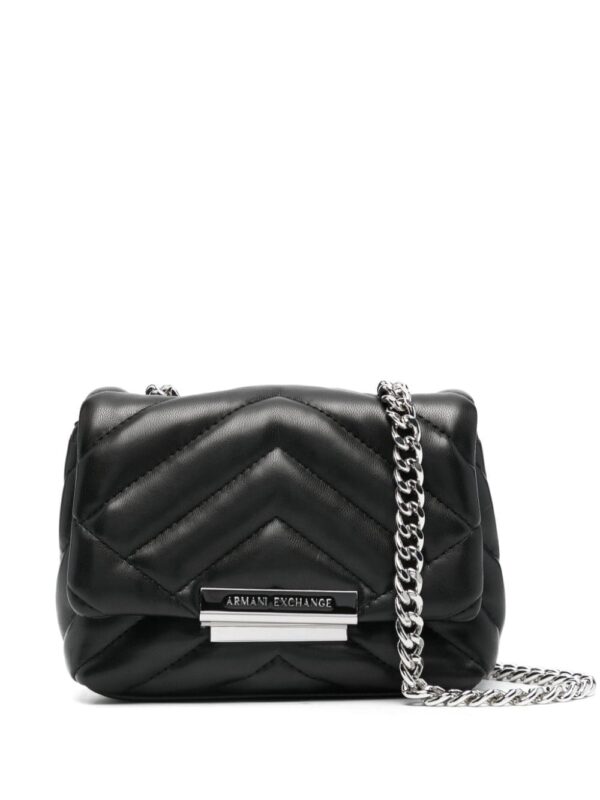 Armani Exchange chevron-quilted mini bag