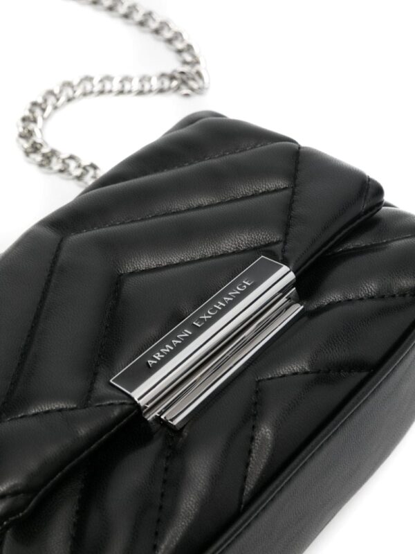 Armani Exchange chevron-quilted mini bag - Image 4