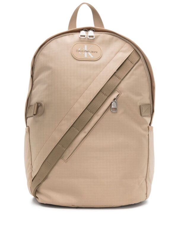 Calvin Klein Jeans logo-patch ripstop backpack
