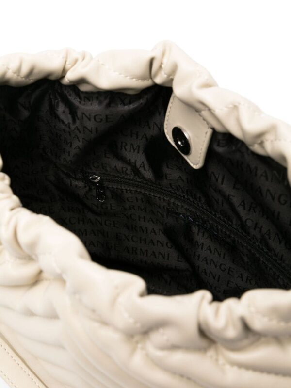 Armani Exchange logo-plaque quilted shoulder-bag - Image 4