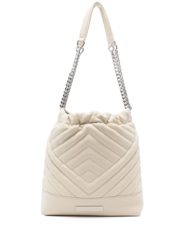 Armani Exchange logo-plaque quilted shoulder-bag