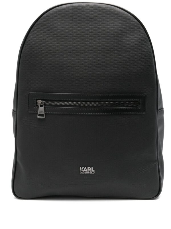 Karl Lagerfeld logo-plaque backpack