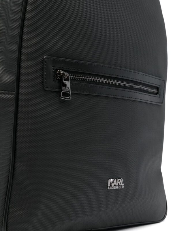 Karl Lagerfeld logo-plaque backpack - Image 3