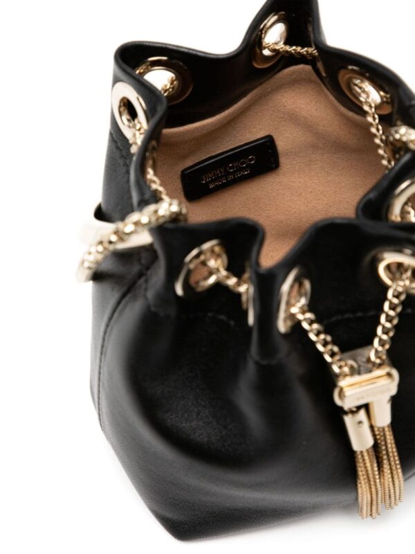 Jimmy Choo nappa leather mini bucket bag - Image 4