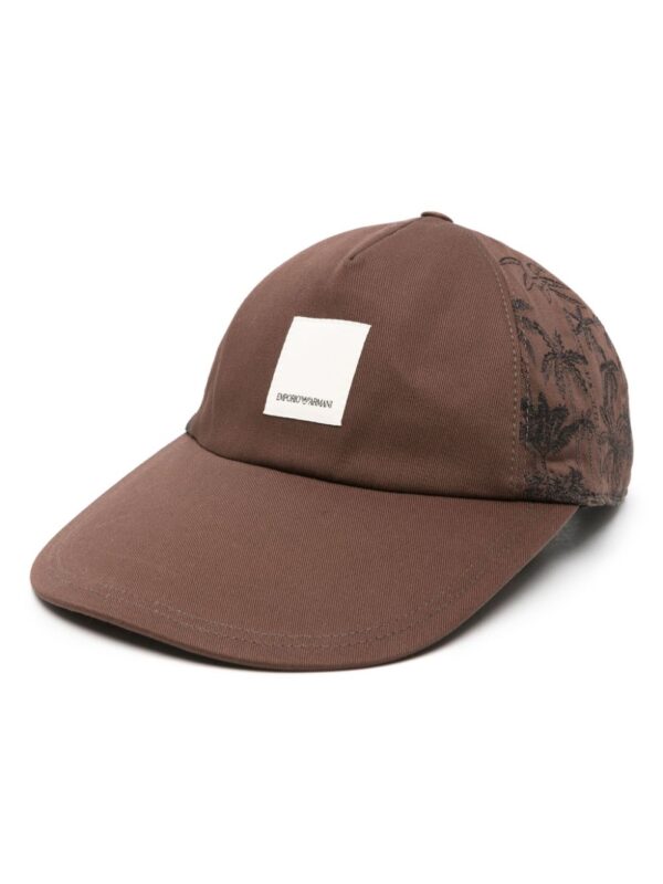 Emporio Armani logo-patch baseball cap