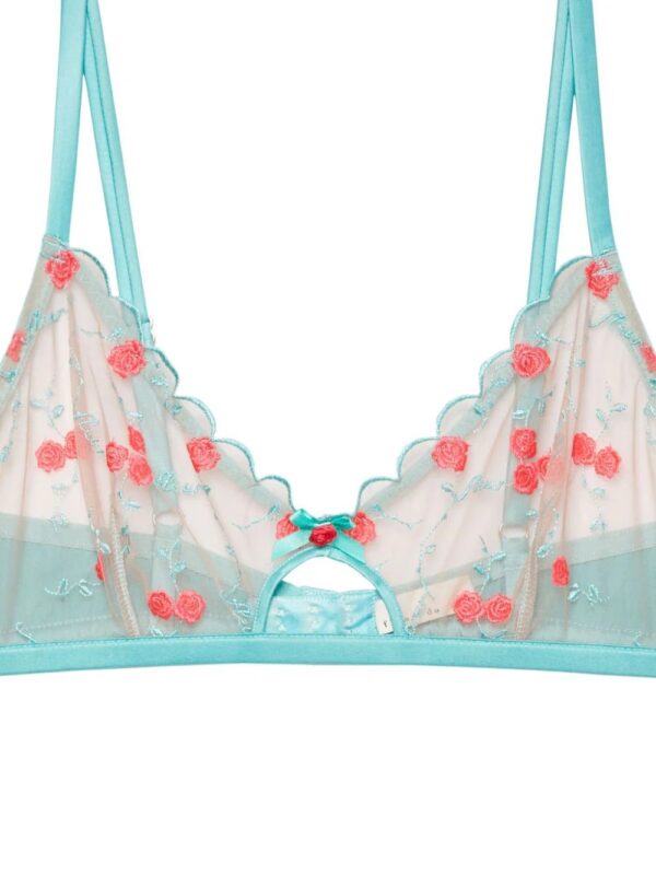Fleur Du Mal  embroidered-design silk-blend bra - Image 2