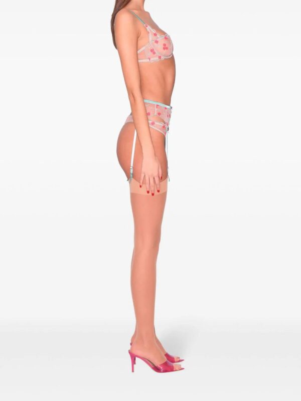 Fleur Du Mal  Rose and Vine embroidered bra - Image 4
