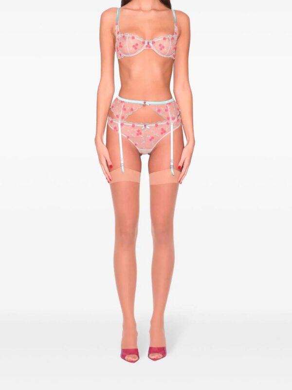 Fleur Du Mal  Rose and Vine embroidered bra - Image 3