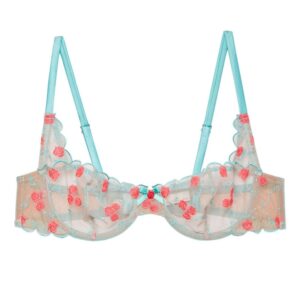 Fleur Du Mal  Rose and Vine embroidered bra