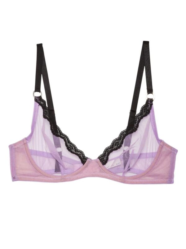 Fleur Du Mal  Sheer Tulle lace-detailing bra - Image 2