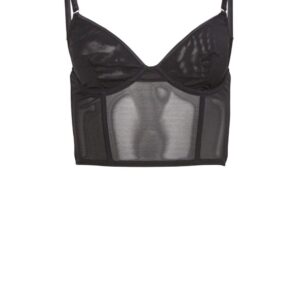 Fleur Du Mal  Mesh Bustier semi-sheer bra
