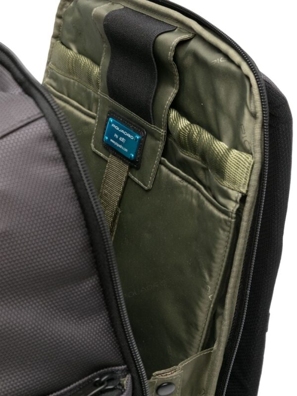 PIQUADRO logo-plaque panelled backpack - Image 4