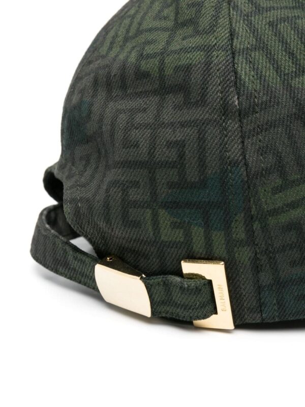 Balmain PB-monogram camouflage-print cap - Image 2