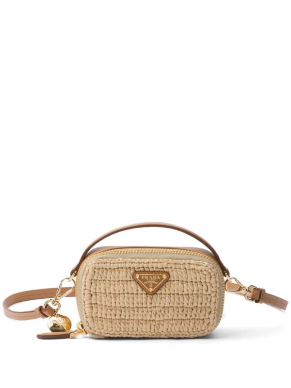 Prada woven mini pouch