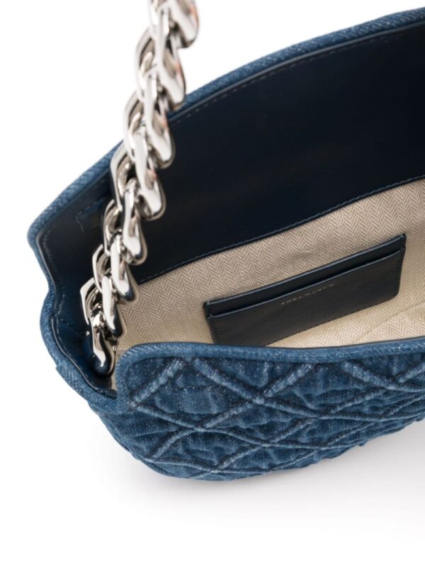 Tory Burch mini Fleming denim crossbody bag - Image 4