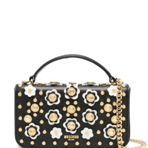 Moschino floral-appliquƩ mini bag