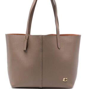 Coach logo-charm tote bag