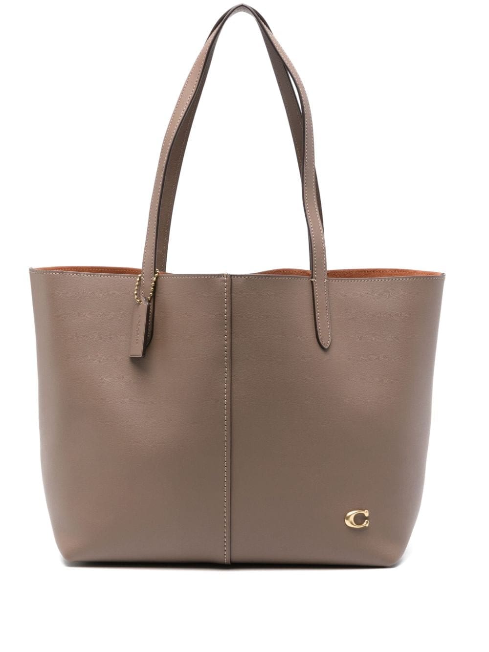 Coach logo-charm tote bag